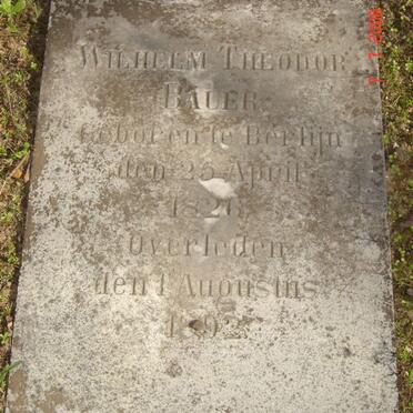 BAUER Wilhelm Theodor 1826-1892