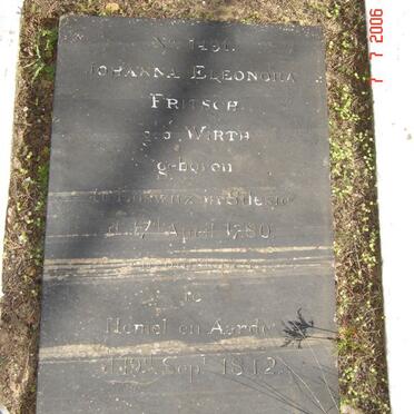 FRITSCH Johanna Eleonora nee WIRTH 1780-1842