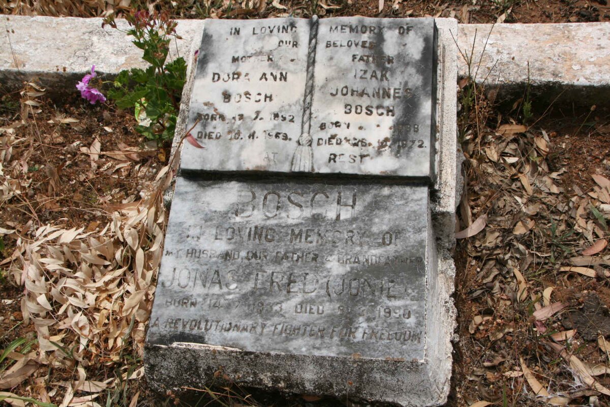 BOSCH Izak Johannes 1888-1972 & Dora Ann 1892-196? :: BOSCH Jonas Fred 1933-1990