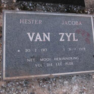 ZYL Hester Jacoba, van 1913-1978
