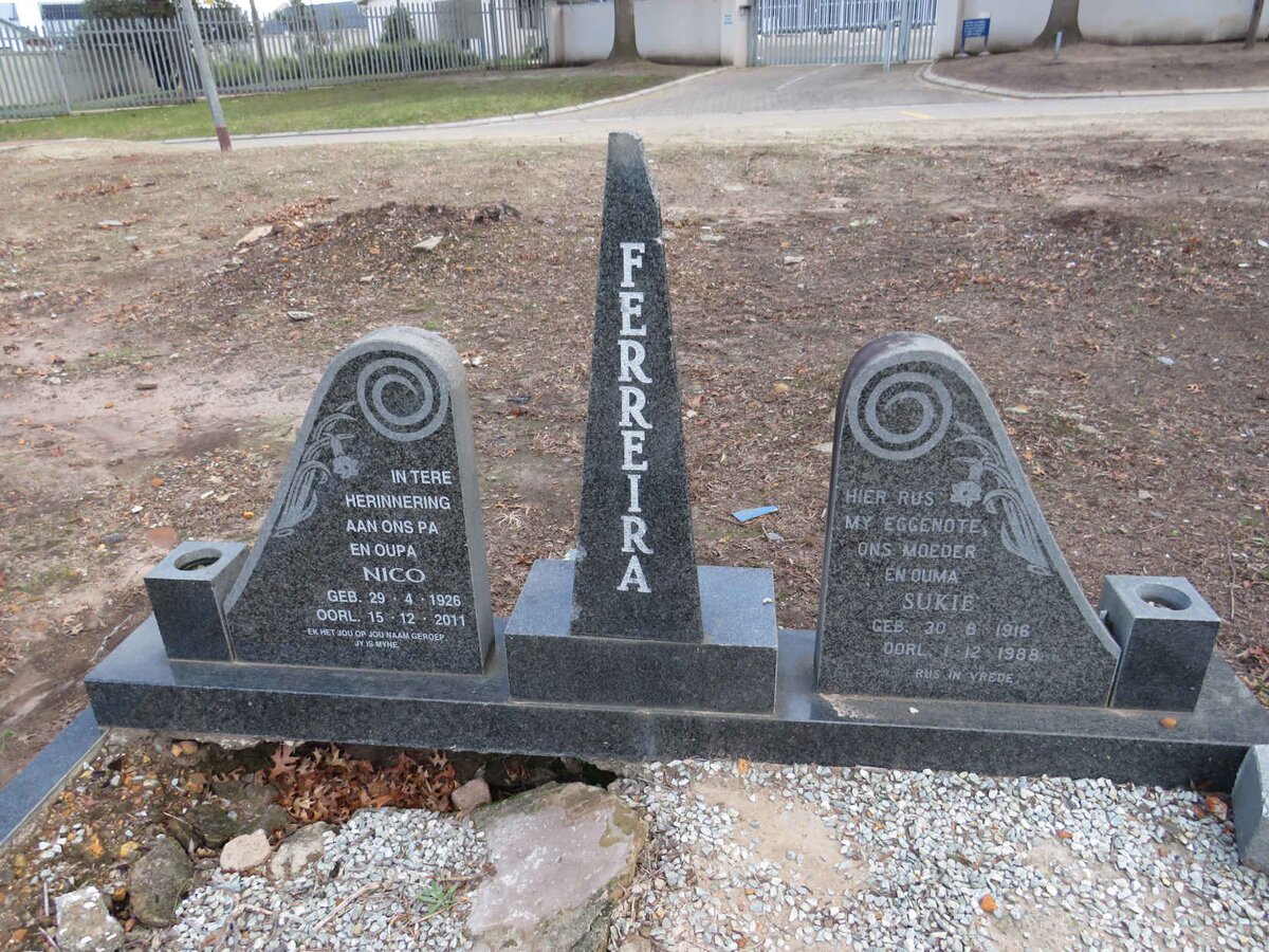 FERREIRA Nico 1926-2011 & Sukie 1916-1988