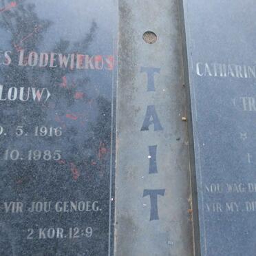TAIT Johannes Lodewiekus 1916-1985 & Catharina Elizabeth 1911-1998 _1