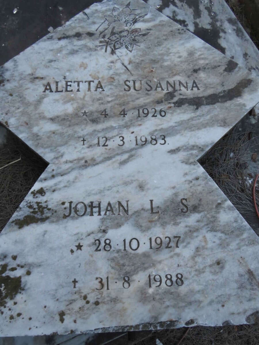 ? Johan L.S. 1927-1988 & Aletta Susanna 1926-1983