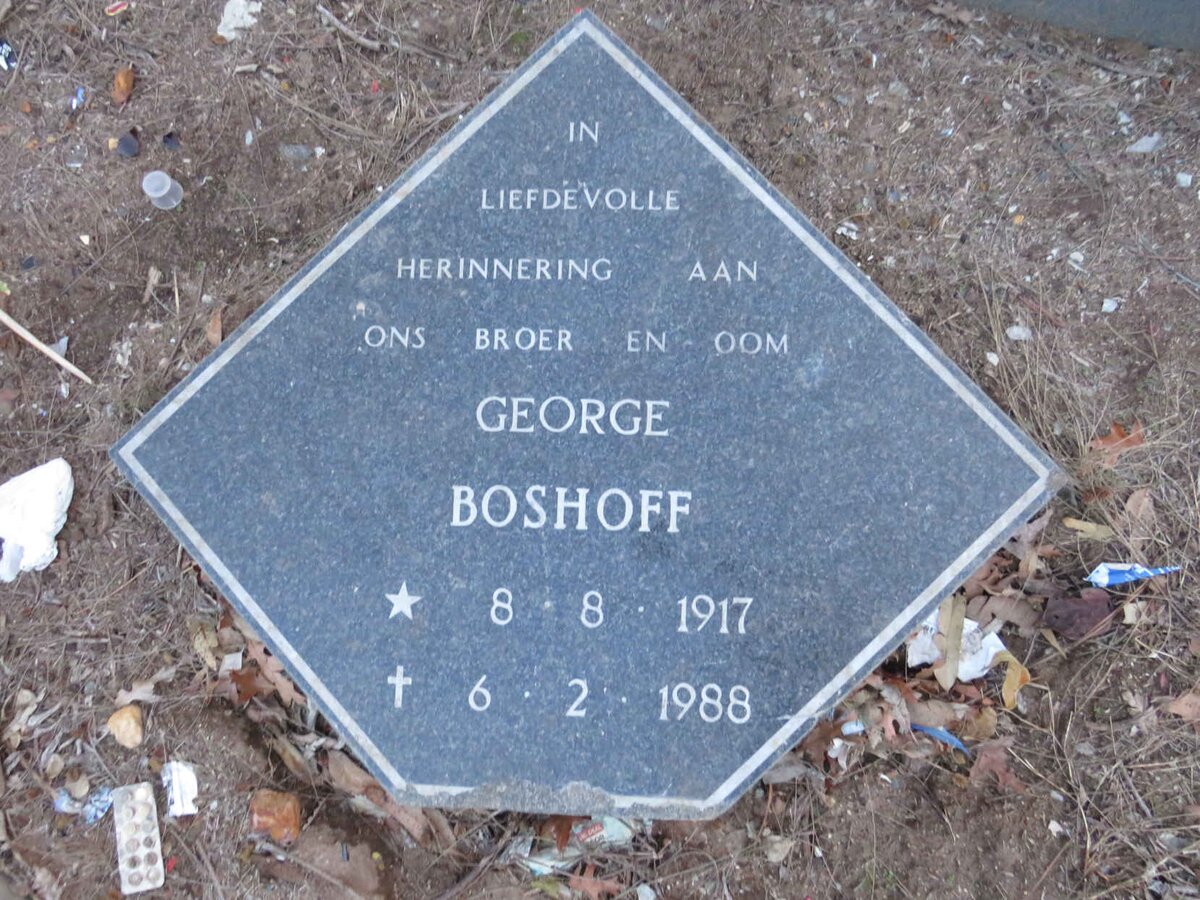 BOSHOFF George 1917-1988