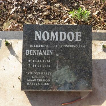 NOMDOE Benjamin 1934-2013