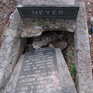 MEYER Jan Abraham 1882-1956 & Jacoba Johanna FOLSCHER 1881-1973