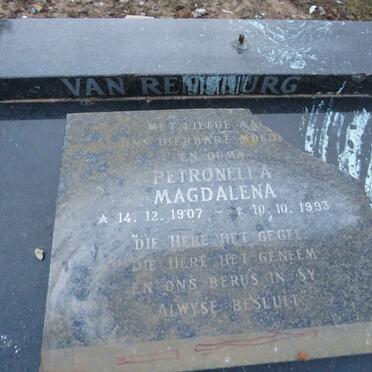 RENSBURG Petronella Magdalena, van 1907-1993