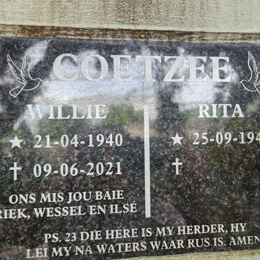 COETZEE Willie 1940-2021 & Rita 1945-
