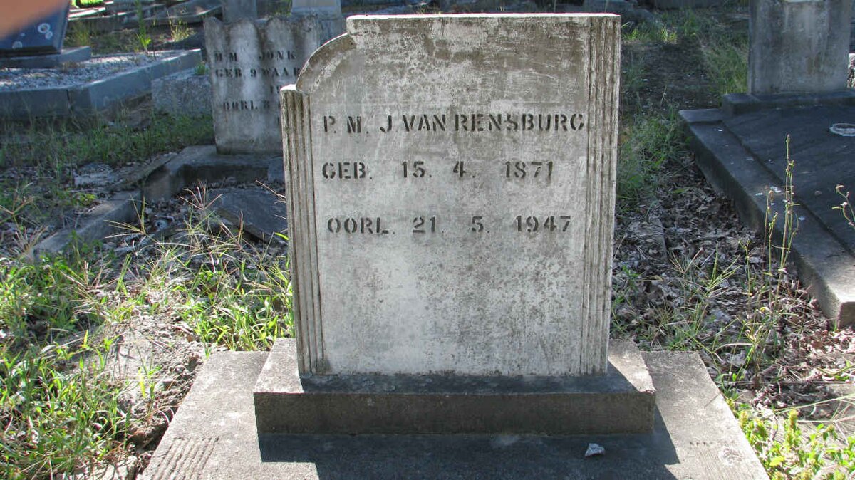 RENSBURG P.M., J. van 1871-1947