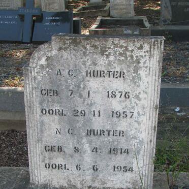 HURTER A.C. 1876-1957 :: HURTER N.C. 1914-1954 :: HURTER N.C. 1876-1952 