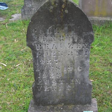 BEAUZEX Paul Henry 1937-1939