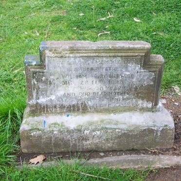 GROENEWALD William -1923 &amp; Elizabeth 1854-1945