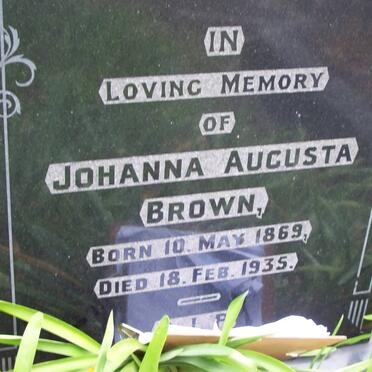 BROWN Johanna Augusta 1869-1935