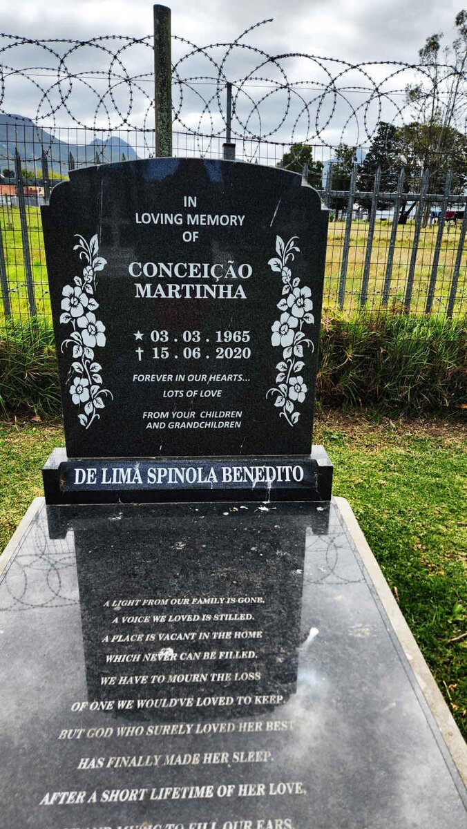 BENEDITO Conceicao Martinha, DE LIMA SPINOLA 1965-2020