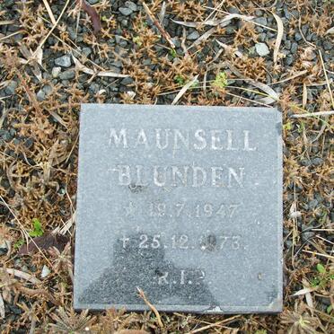 BLUNDEN Maunsell 1947-1973