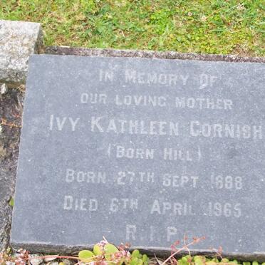 CORNISH Ivy Kathleen born HILL 1898-1965