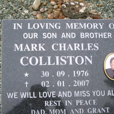 COLLISTON Mark Charles 1976-2007