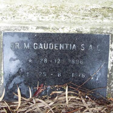 GAUDENTIA M. 1896-1975