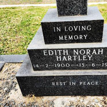 HARTLEY Edith Norah 1900-1984