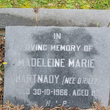 HARTNADY Madeleine Marie nee O'RILEY -1966