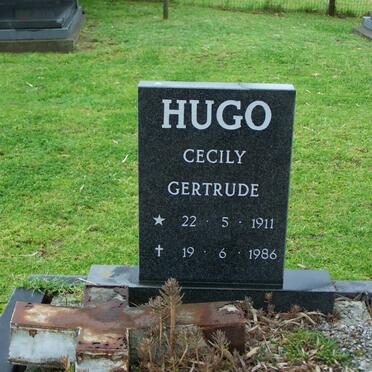 HUGO Cecily Gertrude 1911-1986