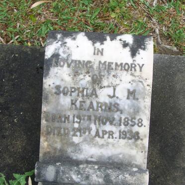 KEARNS Sophia J.M. 1858-1938
