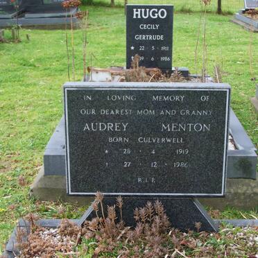 MENTON Audrey born CULVERWELL 1919-1986