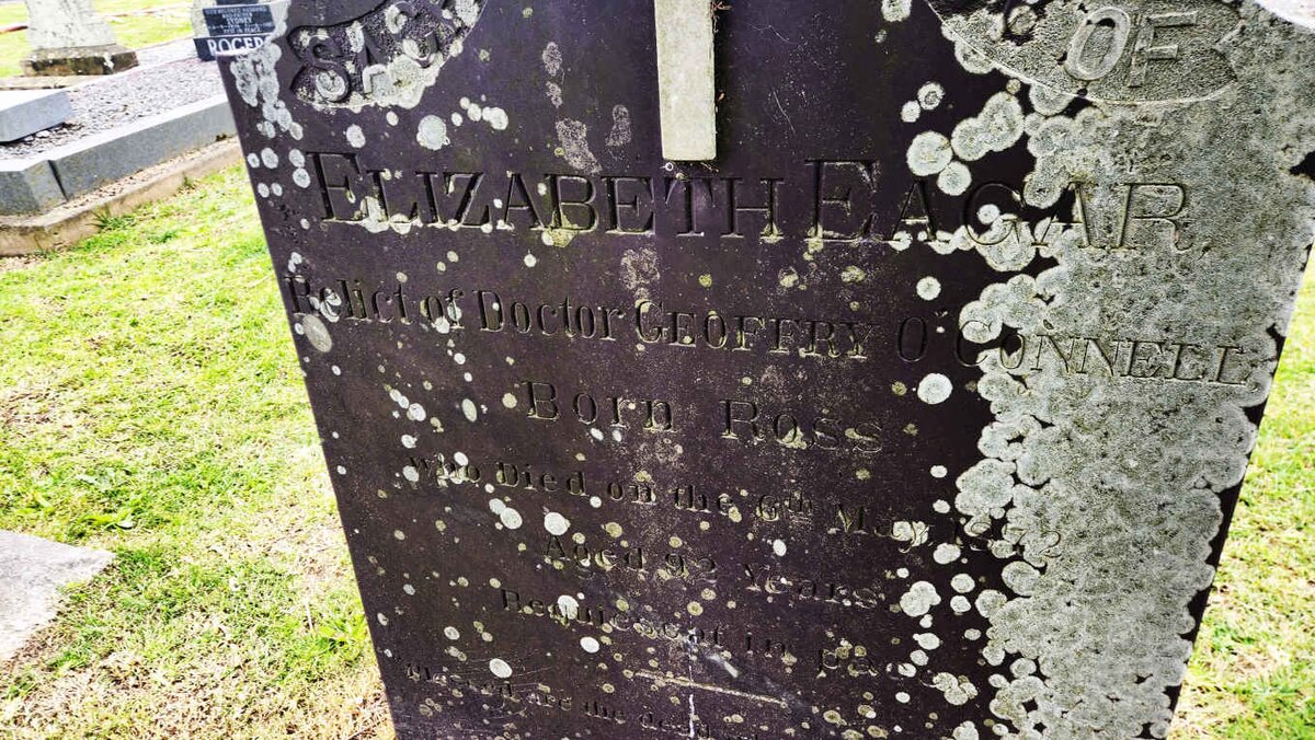 O'CONNELL Elizabeth Eager nee ROSS -1872