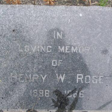 ROSE Henry W. 1896-1966