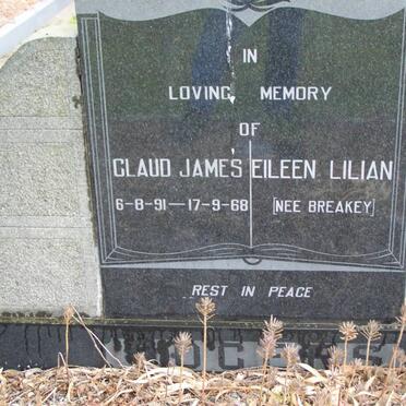 ROGERS Claud Jame's 1891-1968 &amp; Eileen Lilian BREAKEY