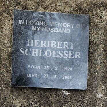 SCHLOESSER Heribert 1924-2002