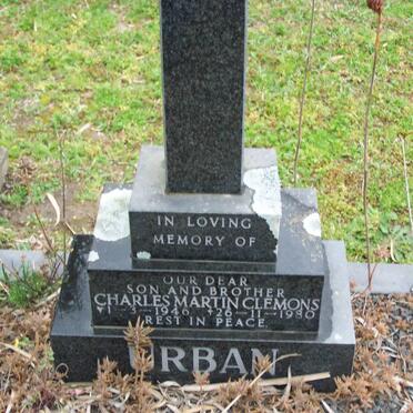 URBAN Charles Martin Clemons 1946-1980