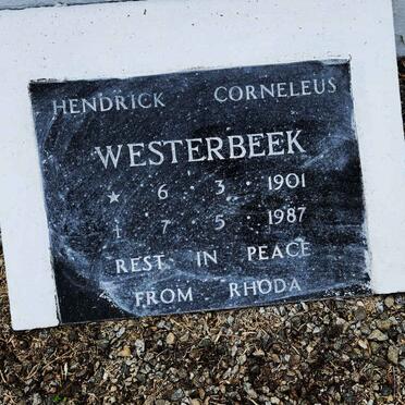 WESTERBEEK Hendrick Corneleus 1901-1987