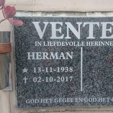 VENTER Herman 1938-2017
