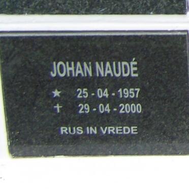 NAUDÉ Johan 1957-2000
