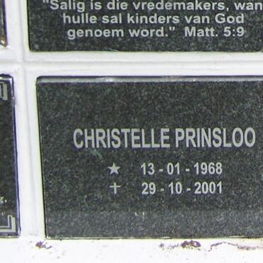 PRINSLOO Christelle 1968-2001