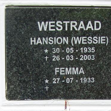 WESTRAAD Hansion 1935-2003 &amp; Femma 1933-