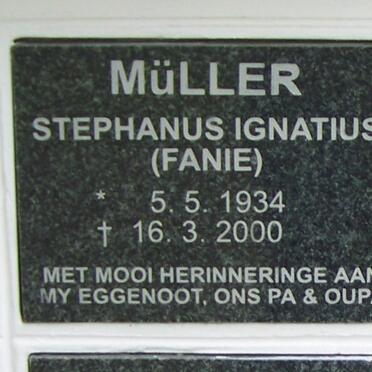 MÜLLER Stephanus Ignatius 1934-2000