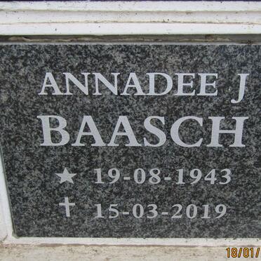 BAASCH Annadee J. 1943- 2019