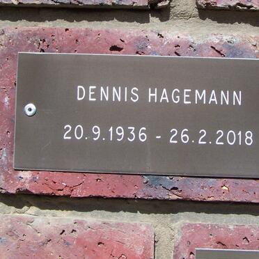 HAGEMANN Dennis 1936-2018