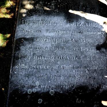 ATKINSON Henrietta Elizabeth 1799-1873