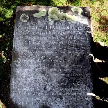 ANDERSON William 1769-1852