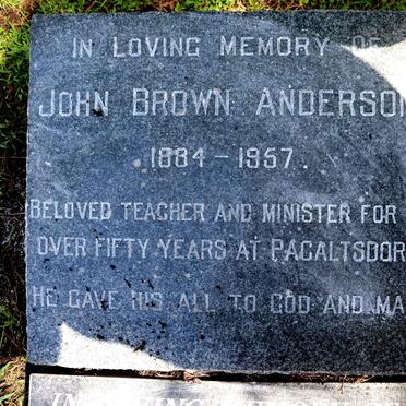 ANDERSON John Brown 1884-1957