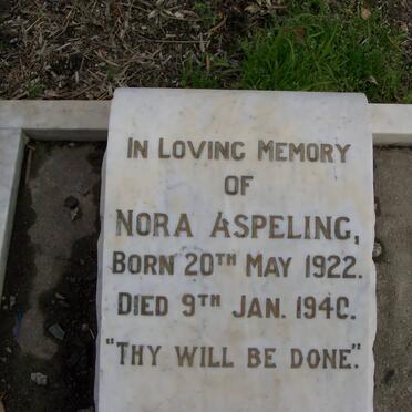 ASPELING Nora 1922-1940