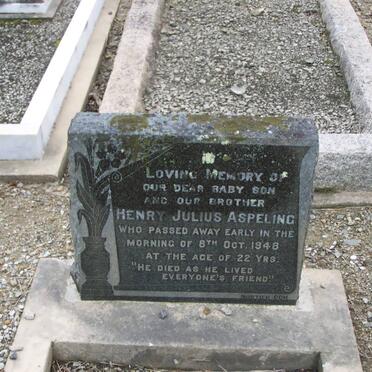 ASPELING Henry Julius -1948