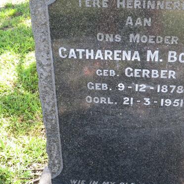 BOTHA Catharena M. nee GERBER 1878-1951