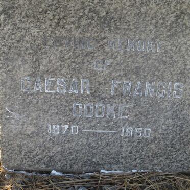 COOKE Caeser Francis 1870-1950