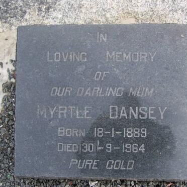 DANSEY Myrtle 1889-1964