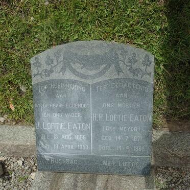 EATON J., LOFTIE- 1866-1953 &amp; H.P. MEYER 1871-1965