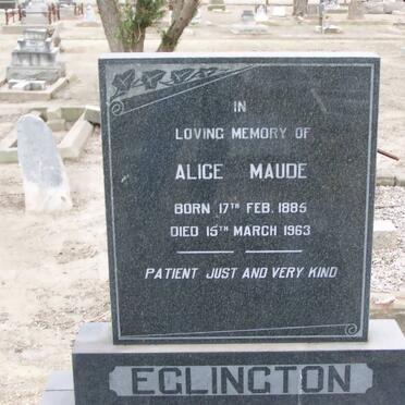 EGLINGTON Alice Maude 1885-1963